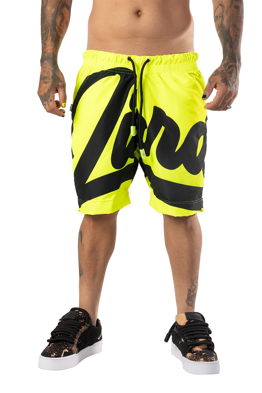 PANTALONETA LIBARDINO NEON FIRMA NEGRA