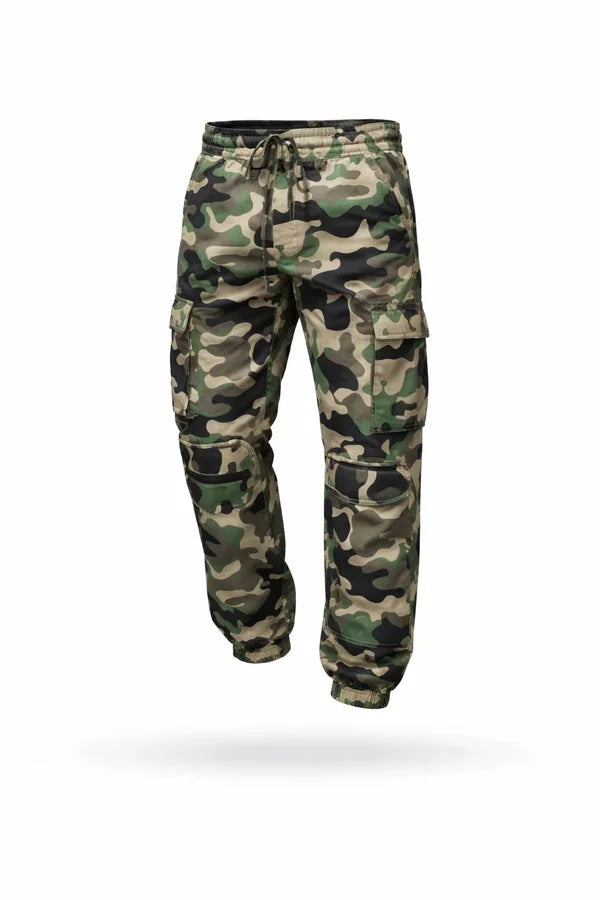 PANTALON LIBARDINO JOGGER CAMUFLADO VERDE