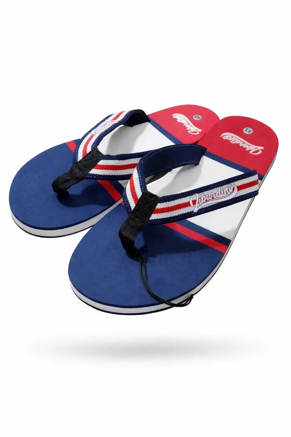 SANDALIA LIBARDINO PLAYERA AZUL BLANCO ROJO