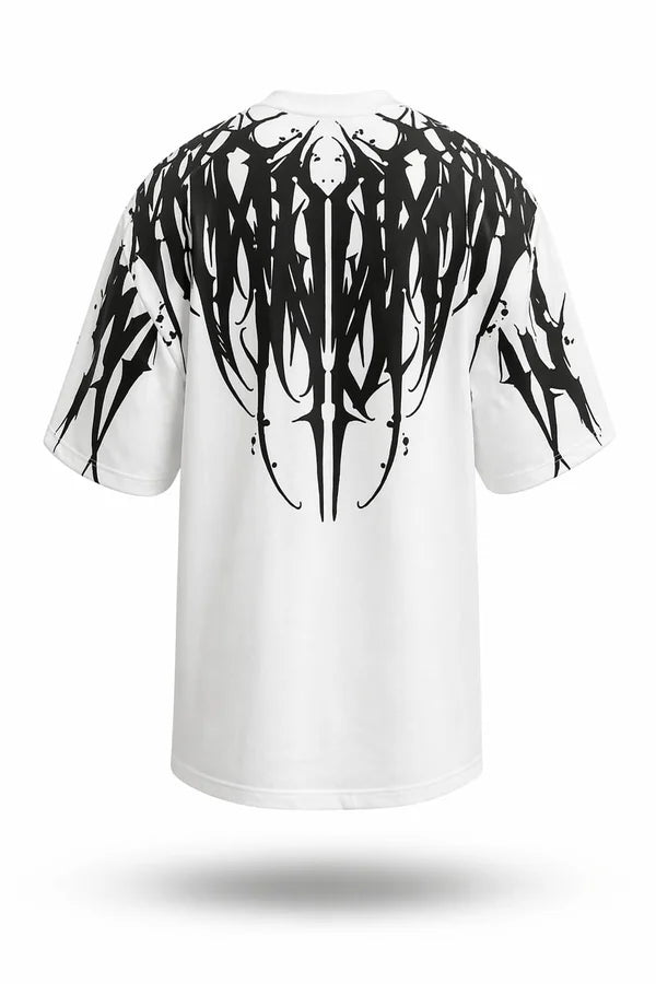 CAMISA BLANCA OVERSIZE PERSONALIZADA ESPALDA