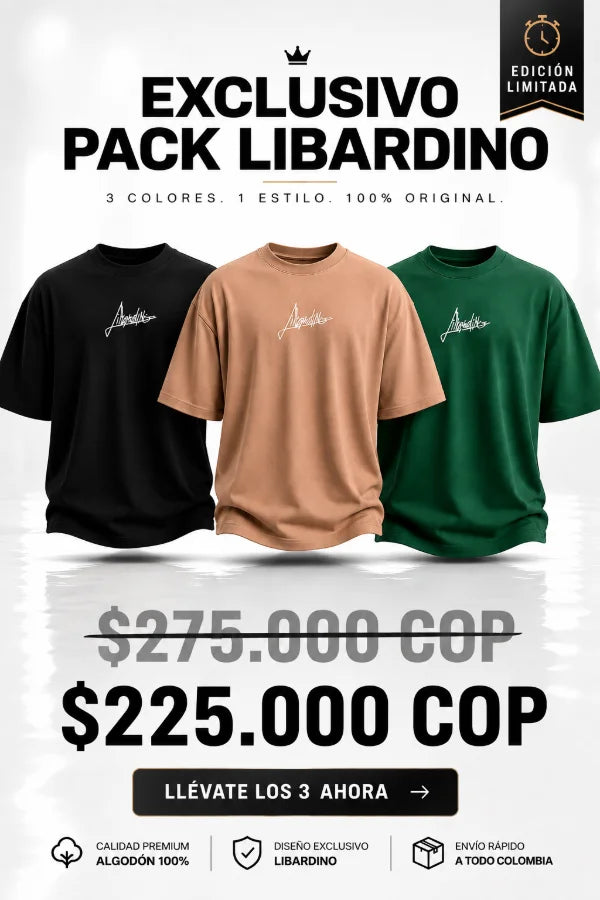 COMBO PACK X3 CAMISAS LIBARDINO