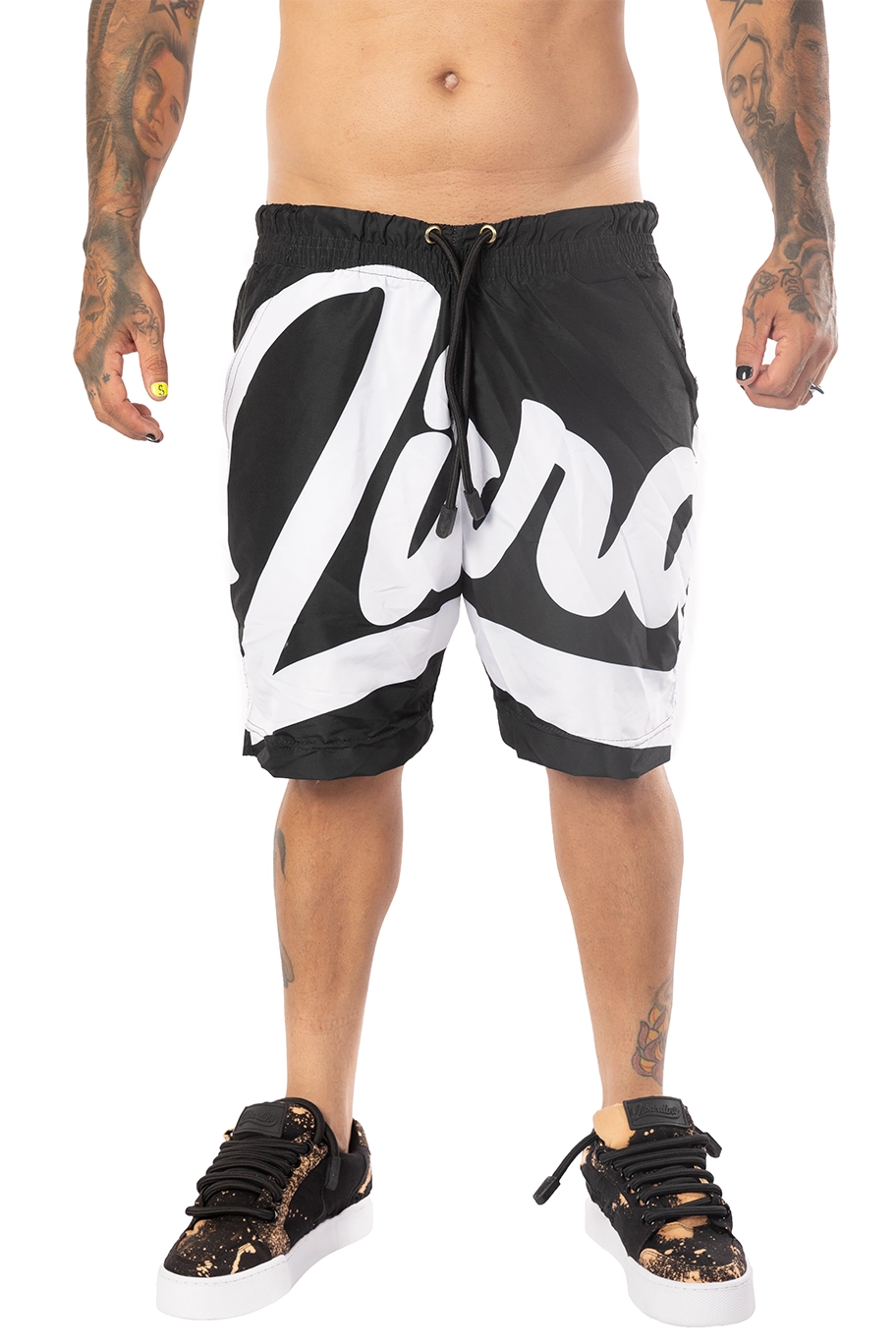 PANTALONETA LIBARDINO NEGRA FIRMA BLANCA