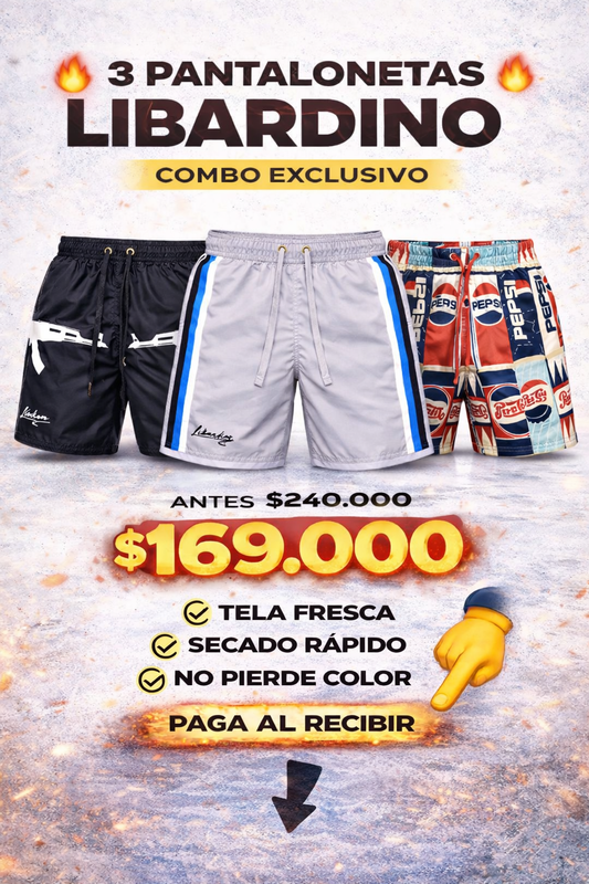 COMBO PACK X3 PANTALONETAS LIBARDINO