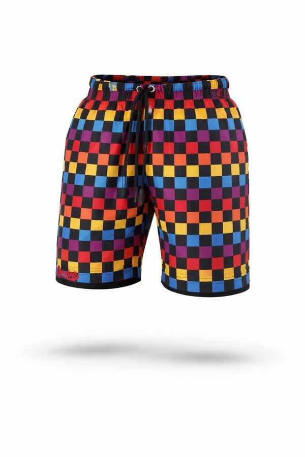 PANTALONETA LIBARDINO CLASICA CUADROS FONDO NEGRO