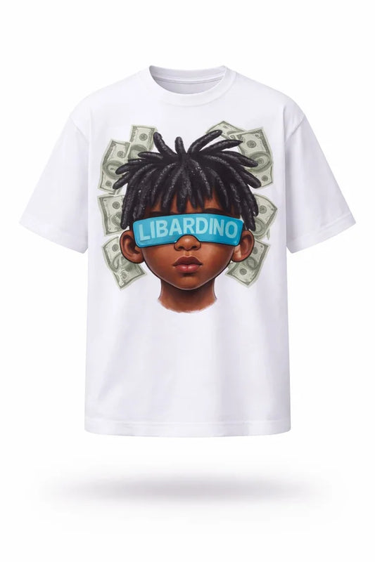 CAMISA LIBARDINO OVERSIZE GAFAS CELESTE