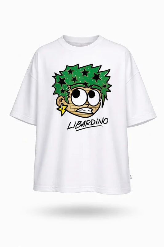 CAMISA LIBARDINO OVERSIZE PELO VERDE ESTRELLADO