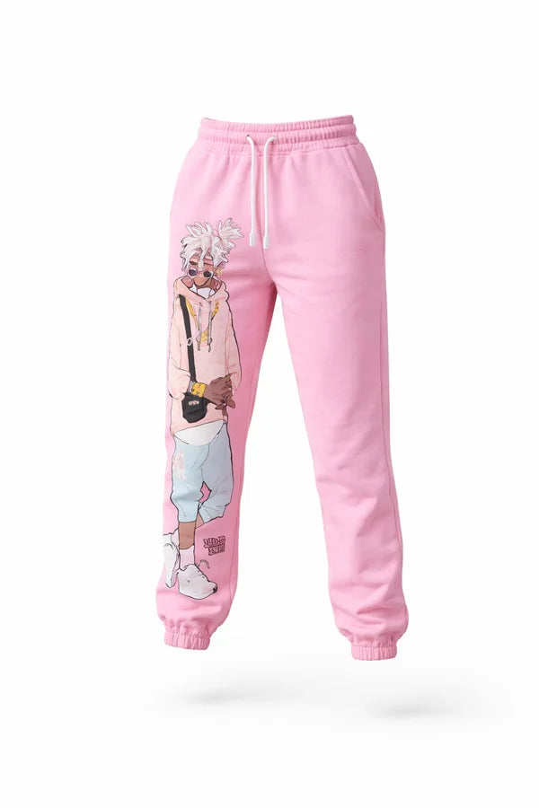 PANTALON LIBARDINO SUDADERA MIX ROSADA