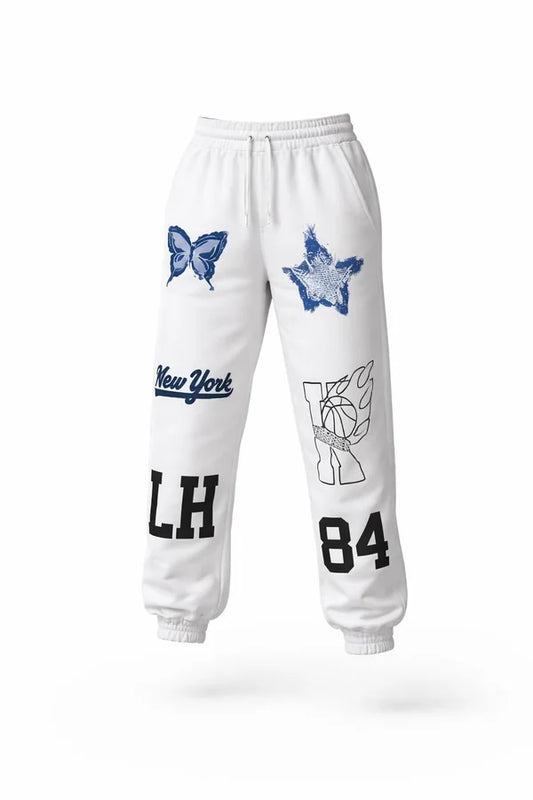 PANTALON LIBARDINO SUDADERA MARFIL ESTRELLA
