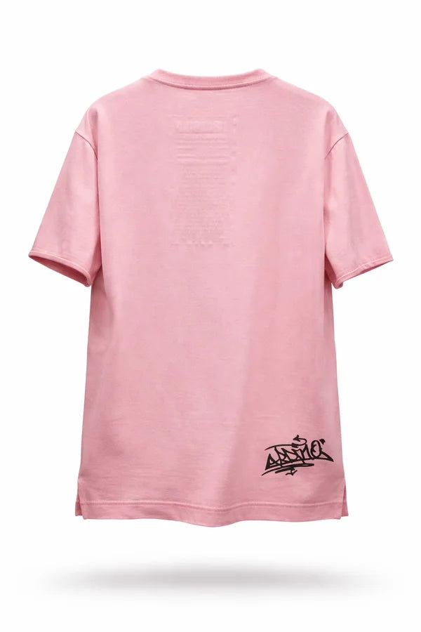 CAMISA LIBARDINO SEMI OVERSIZE CANGURO ROSADO