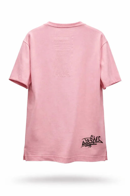 CAMISA LIBARDINO SEMI OVERSIZE CANGURO ROSADO