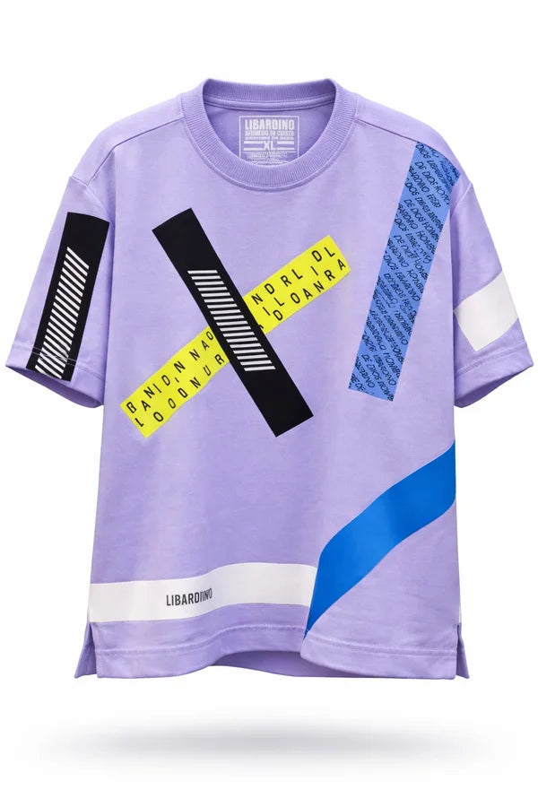 CAMISA LIBARDINO OVERSIZE TIRAS LILA