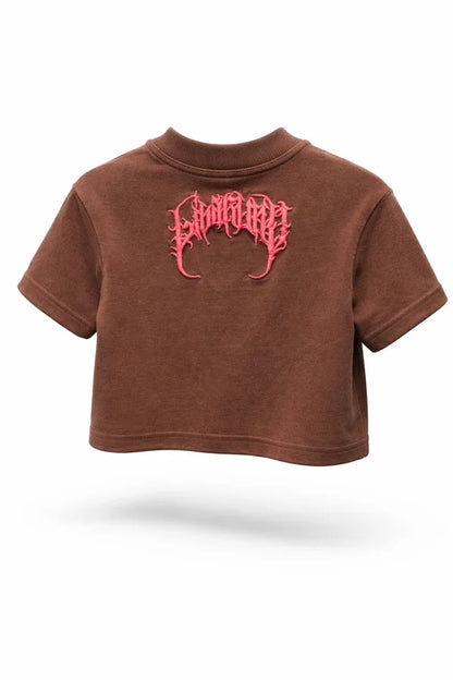CAMISA LIBARDINO NIÑO OVERSIZE CARRO CAFE