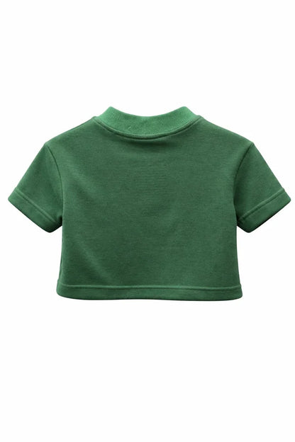 CAMISA LIBARDINO NIÑO VERDE CALI BORDADA