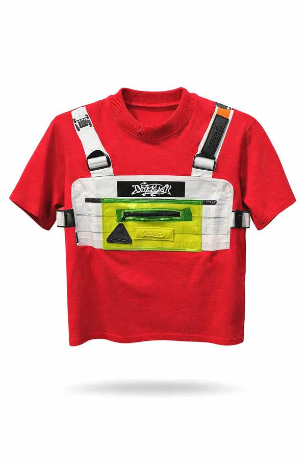 CAMISA LIBARDINO NIÑO PECHERA ROJA