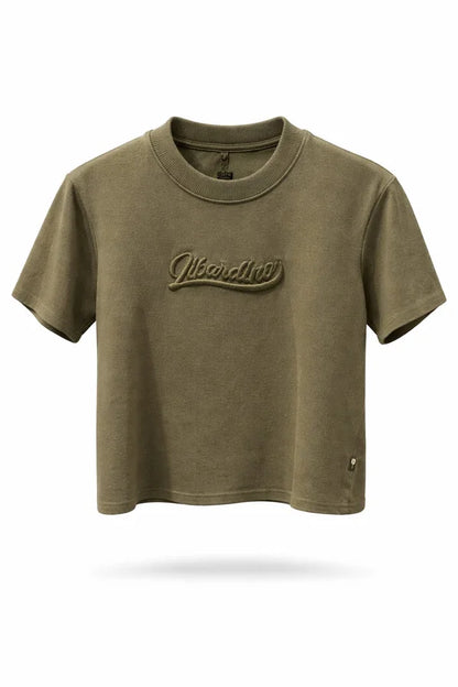 CAMISA LIBARDINO NIÑO FIRMA 3D VERDE MILITAR