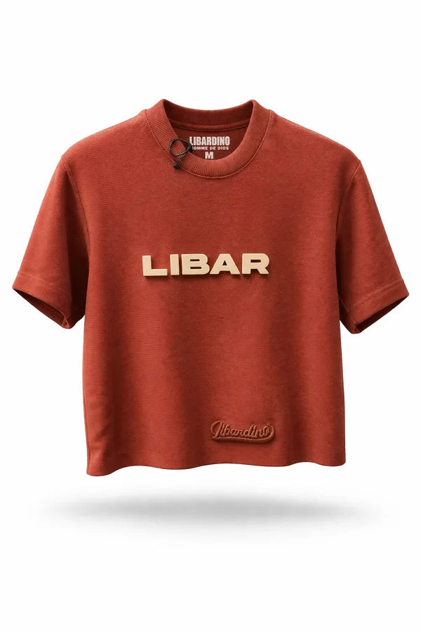 CAMISA LIBARDINO NIÑO LIBAR TERRACOTA