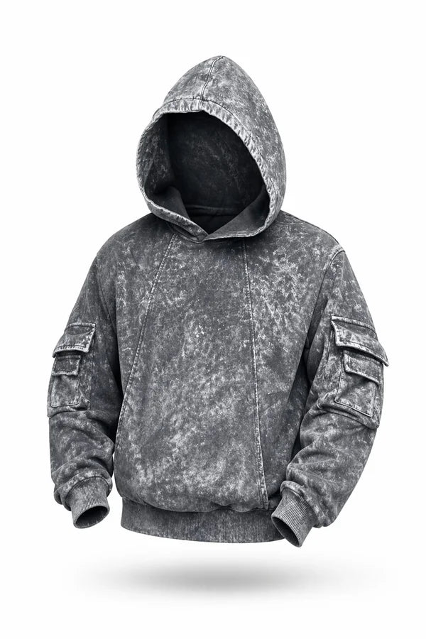BUZO GRIS BOLSILLOS PERSONALIZADO