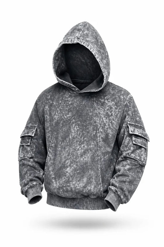 BUZO GRIS BOLSILLOS PERSONALIZADO