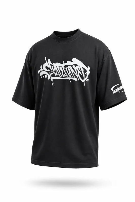CAMISA NEGRA OVERSIZE PERSONALIZADA