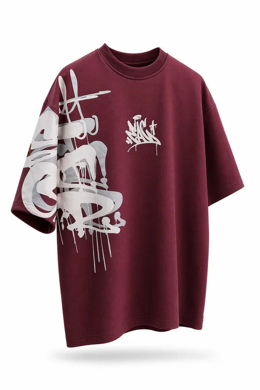 CAMISA OVERSIZE VINOTINTO PERSONALIZADO