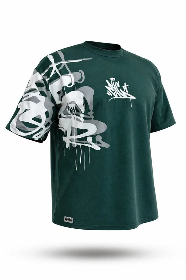CAMISA VERDE OVERSIZE PERSONALIZADA