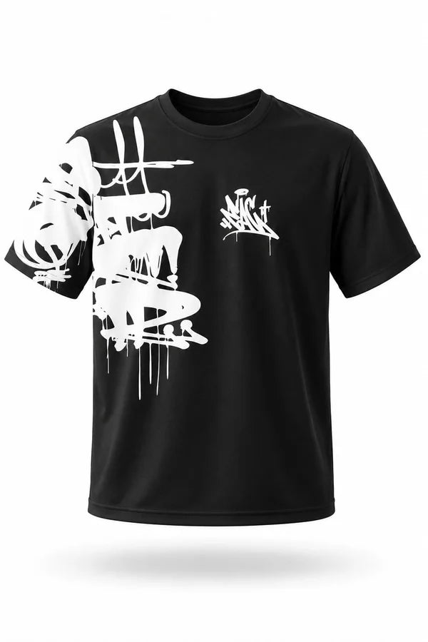 CAMISA OVERSIZE NEGRA PERSONALIZADA