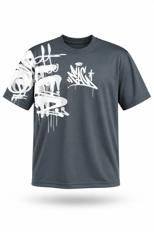 CAMISA OVERSIZE GRIS PERSONALIZADA