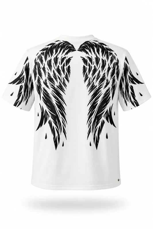 CAMISA OVERSIZE BLANCA PERSONALIZADA ALAS