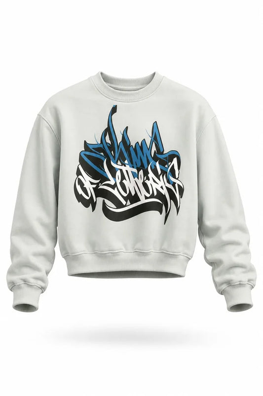 BUZO DAMA PERSONALIZADO ESTAMPADO AZUL