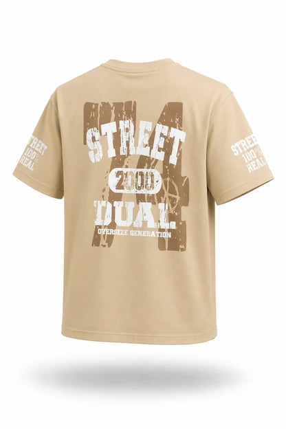 CAMISA PERSONALIZADA NIÑO BEIGE ESPALDA
