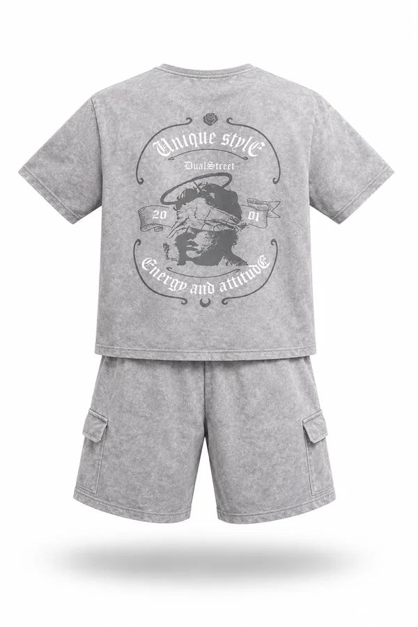CONJUNTO PERSONALIZADO NIÑO GRIS ESPALDA