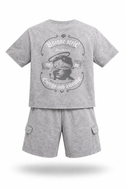 CONJUNTO PERSONALIZADO NIÑO GRIS ESPALDA