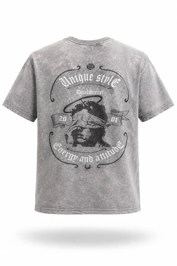 CAMISA GRIS PERSONALIZADA NIÑO ESPALDA