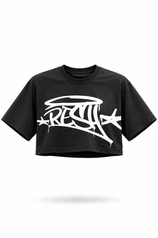 CAMISA DAMA NEGRA PERSONALIZADA LETRAS GRANDES