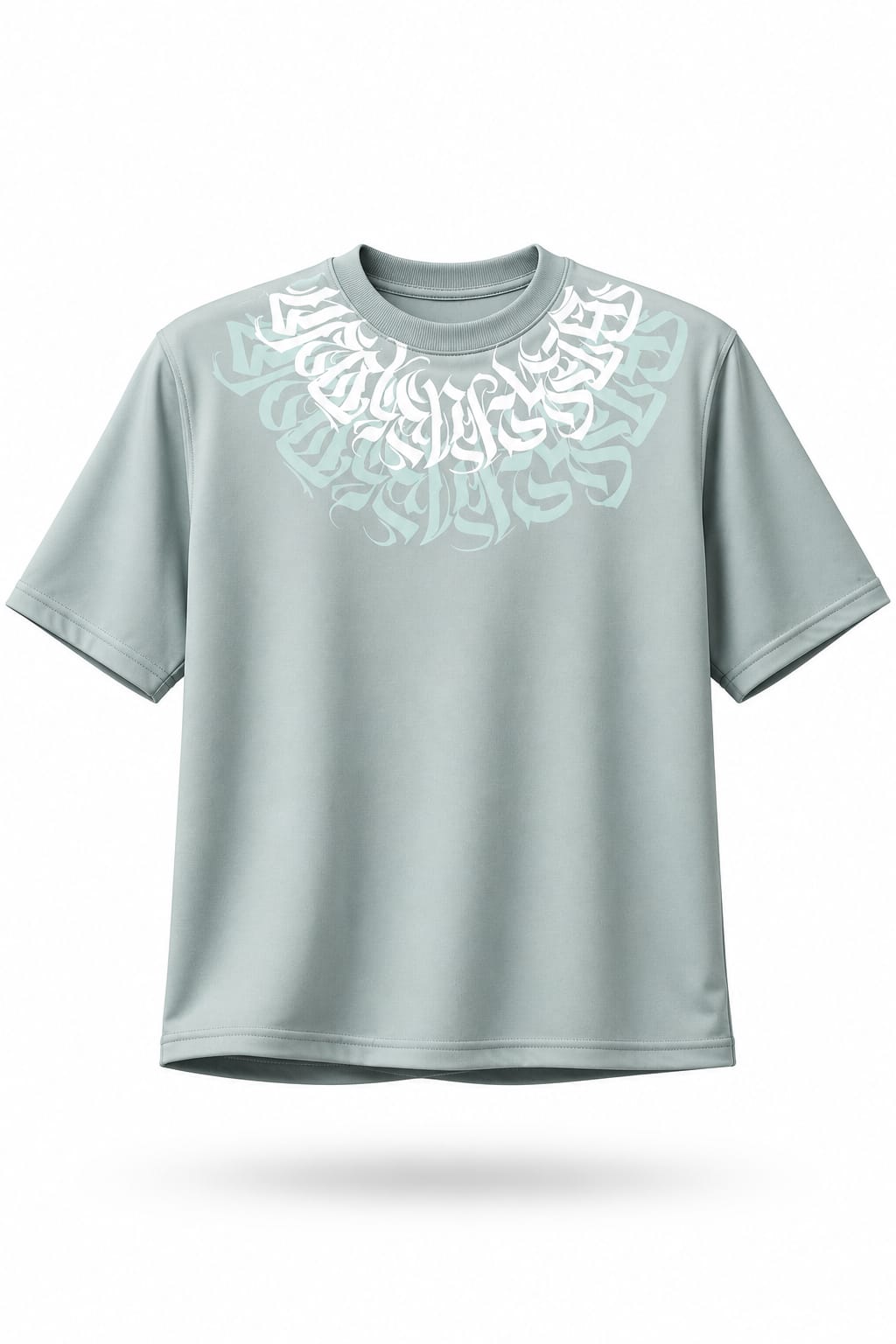 CAMISA OVERSIZE PERSONALIZADA CUELLO VERDE MENTA