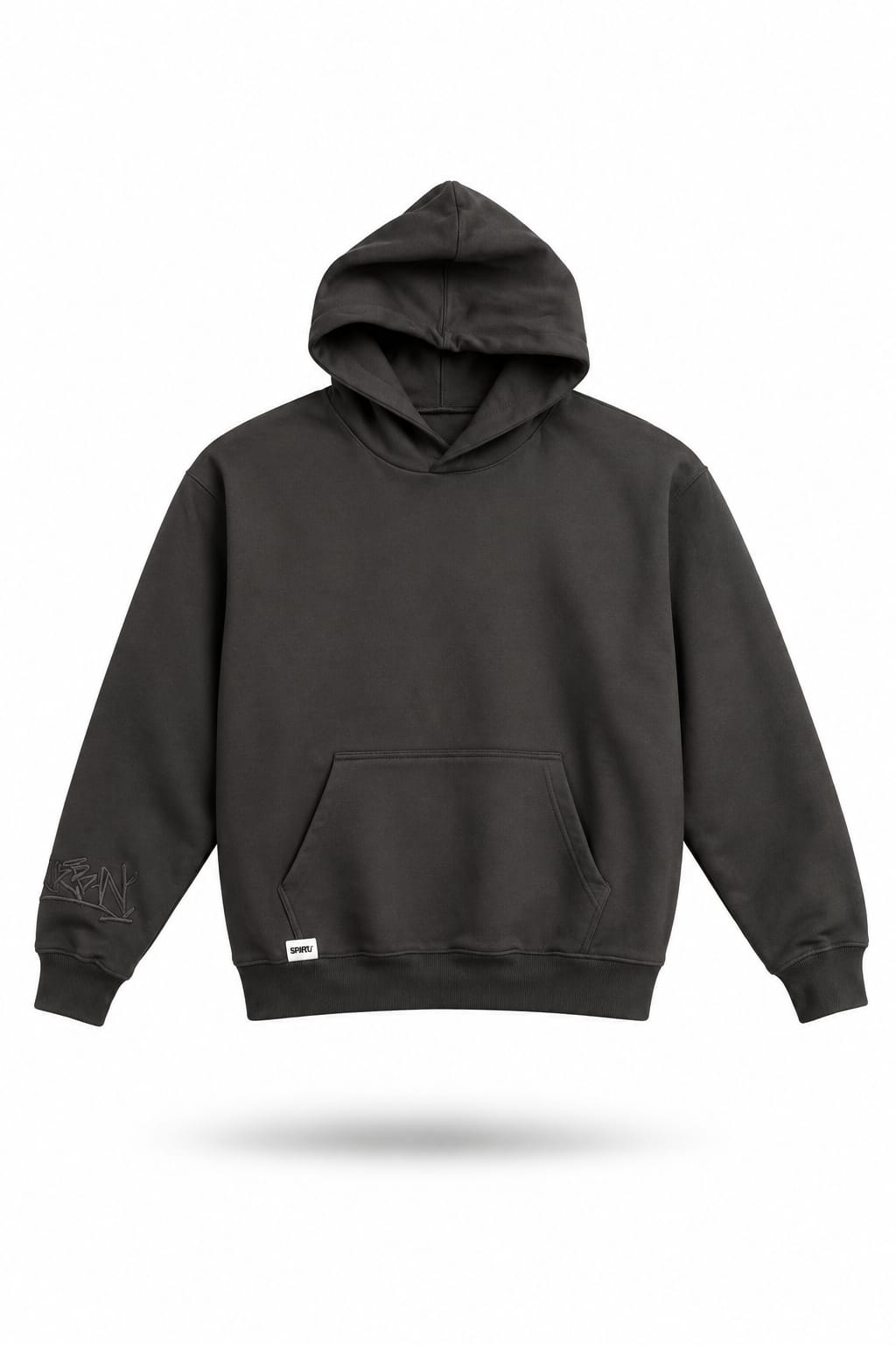 BUZO NEGRO PERSONALIZADO LETRAS ESPALDA