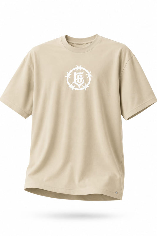 CAMISA PERSONALIZADA BEIGE EXTRAGRANDE