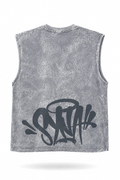 CAMISA SIZA PERSONALIZADA DESGASTADA GRIS