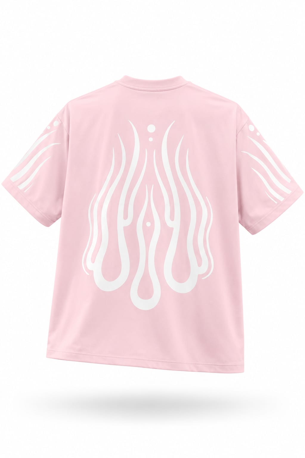 CAMISA PERSONALIZADA ESPALDA Y BRAZOS ROSADA