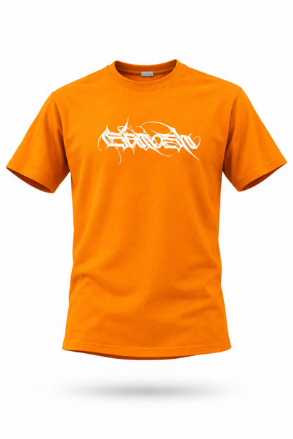CAMISA PERSONALIZADA NARANJA ESPALDA
