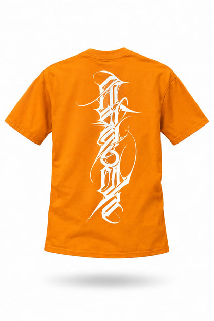 CAMISA PERSONALIZADA NARANJA ESPALDA