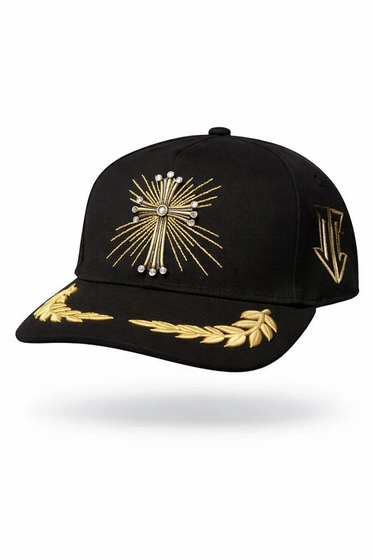 GORRA NEGRA CON ESPIGAS