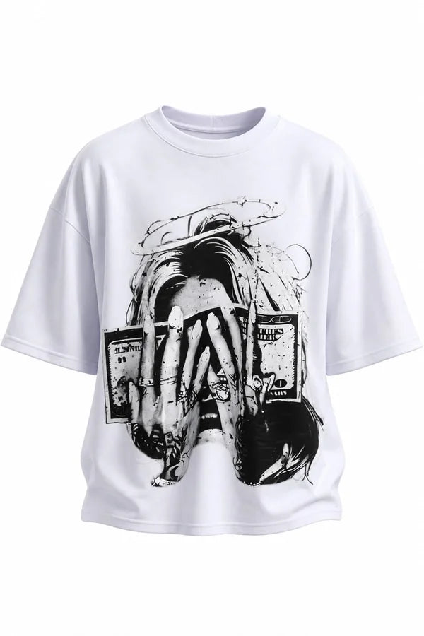 CAMISA OVERSIZE BLANCA PERSONALIZADA