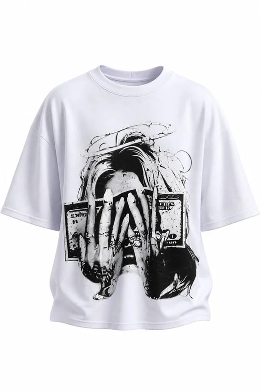 CAMISA OVERSIZE BLANCA PERSONALIZADA
