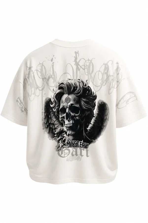 CAMISA OVERSIZE CALAVERA EN ESPALDA